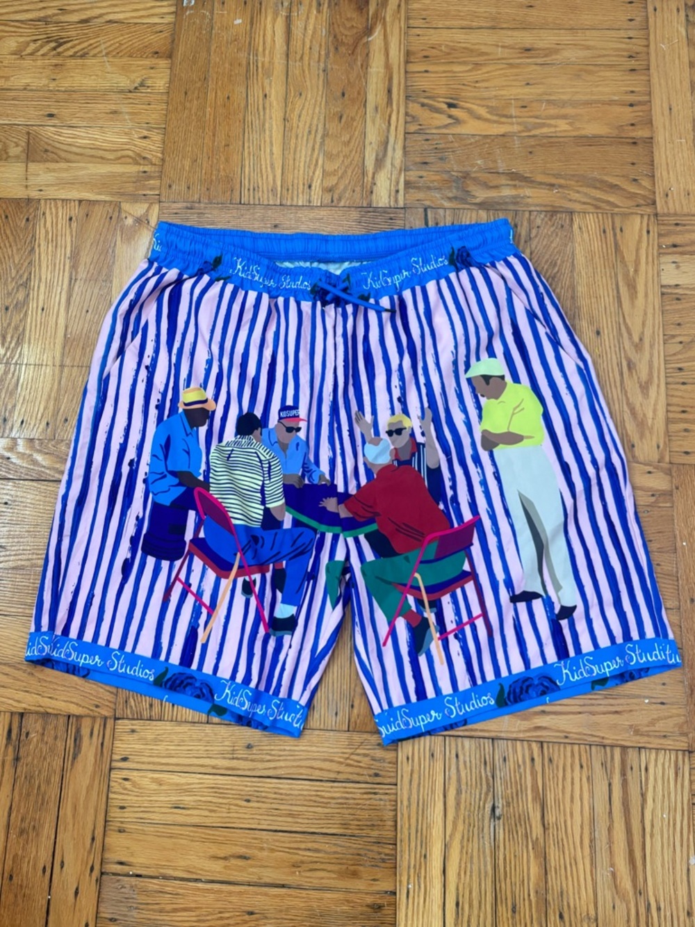 KidSuper Striped Shorts